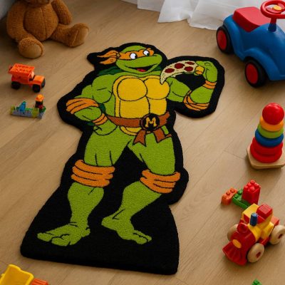 Michelangelo Ninja Turtle Tufting Rug