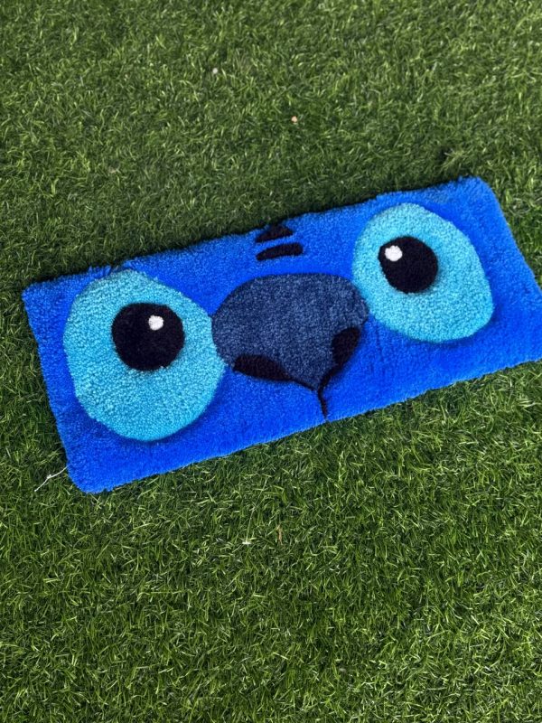 Tufted Stitch Rug – Handmade Cartoon Design (20 x 8 in)