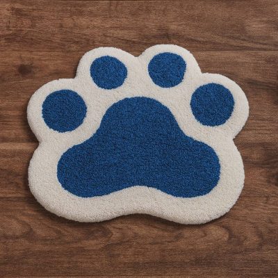 Paw Print Rug – Handmade Tufted Rug for Pet Lovers