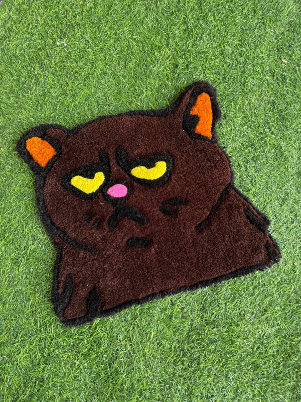 Tufted Cat Rug – Playful Handmade Design