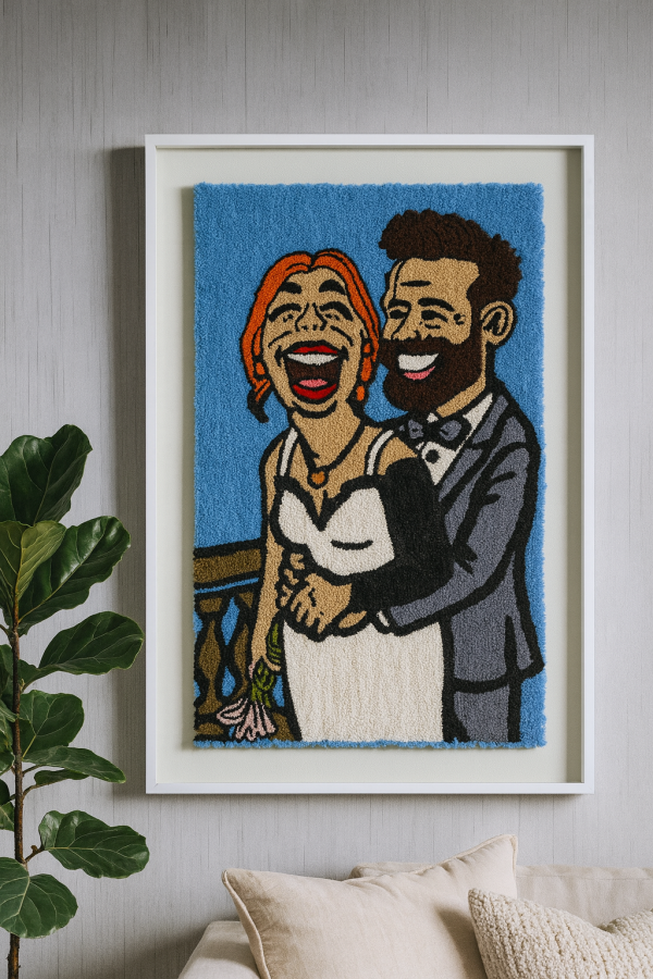 Custom Tufted Portrait Rug — Caricature Edition