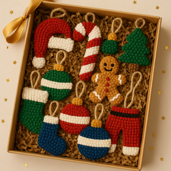 Tufted Christmas Mini Rug Gift Sets